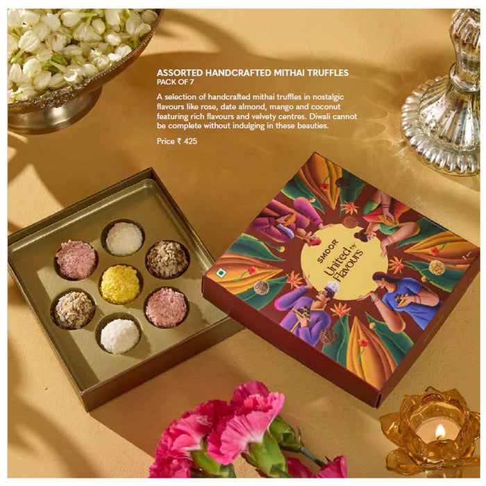 Smoor - Assorted Handcrafted Mithai Truffles Pack Of 7