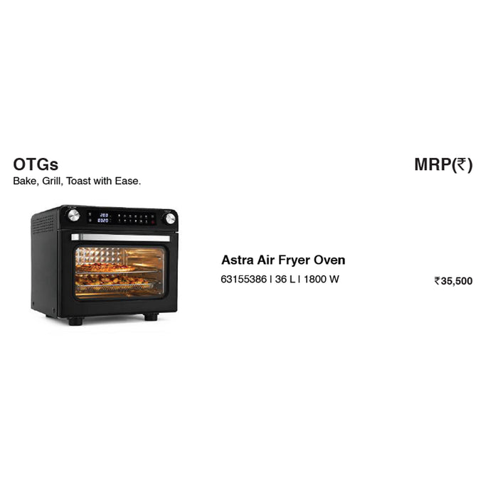 Wonder Chef - Astra Air Fryer Oven