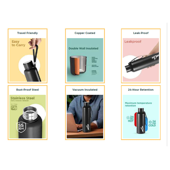 Milton - Aura 750 Thermo Steel Flask