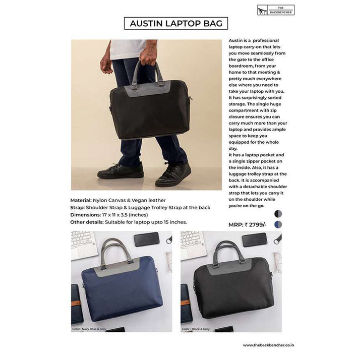 The Back Bencher - Austin  Laptop Bag