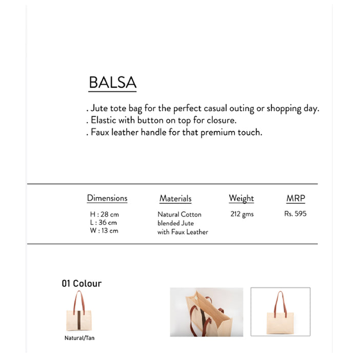 Oblique-Balsa Jute bag