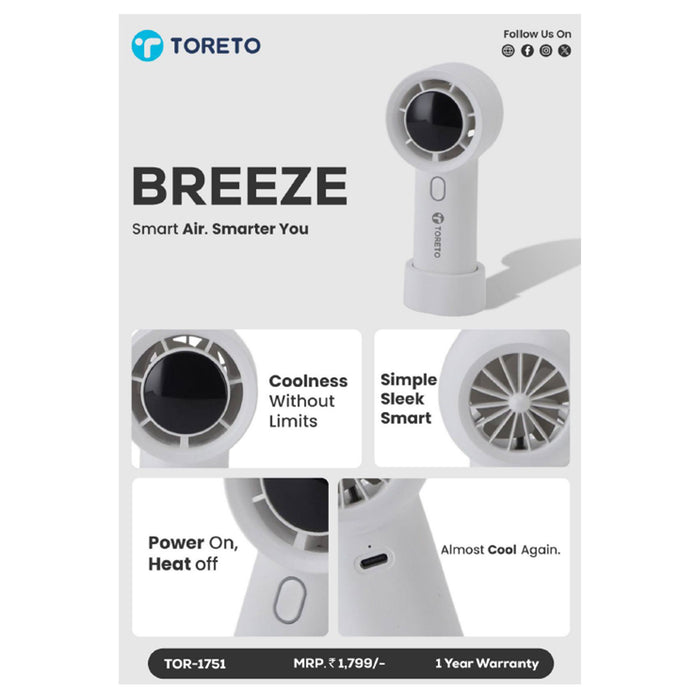 Toreto Breeze Portable Fan