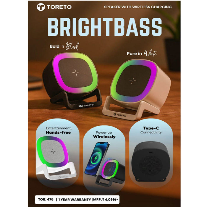 Toreto Bright Bass Bluetooth Speaker