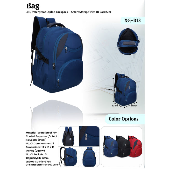 Waterproof   Laptop Backpack  XG - B13