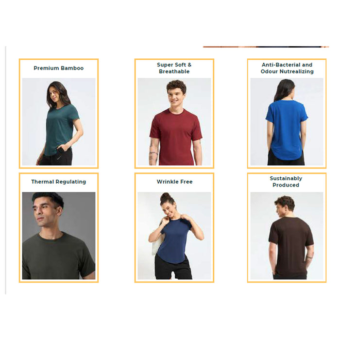 WellBi- Bamboo Crew Neck T-shirt