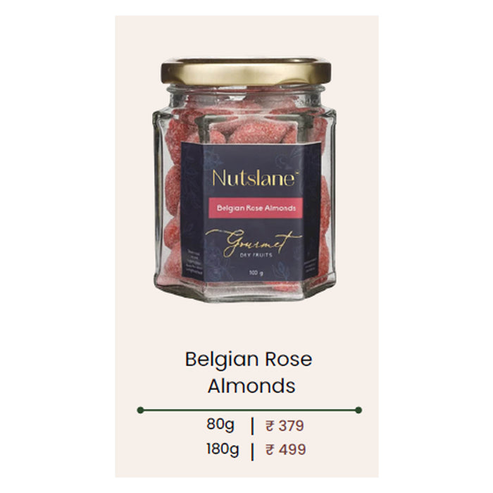 Nutslane - Belgian Rose Almonds Jar
