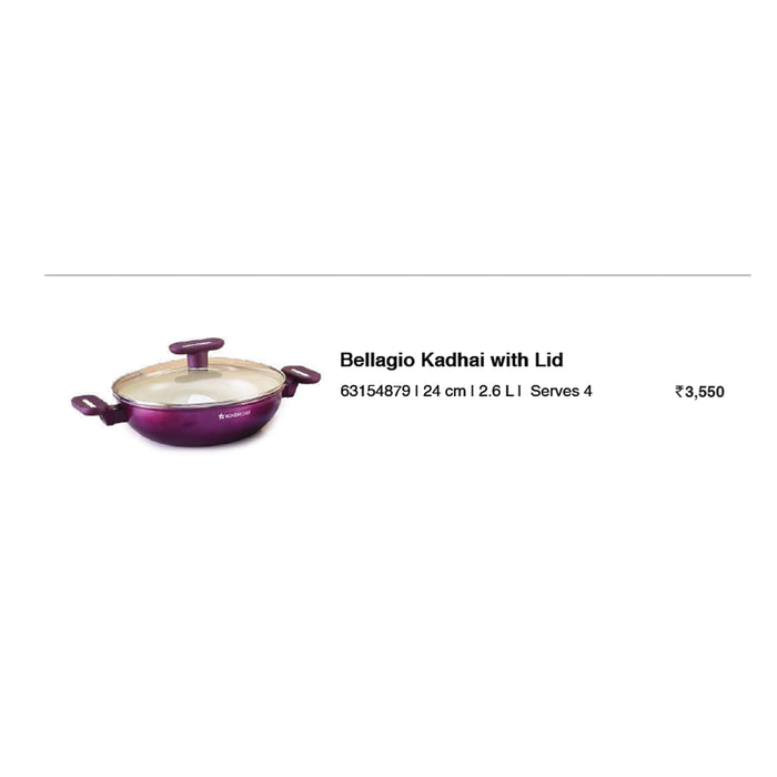 Wonder Chef - Bellagio  Kadhai With Lid