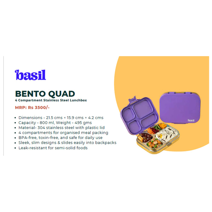 Basil- Bento Quad