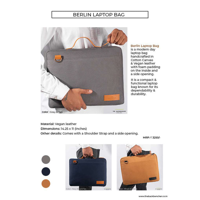 The Back Bencher - Berlin  Laptop Bag