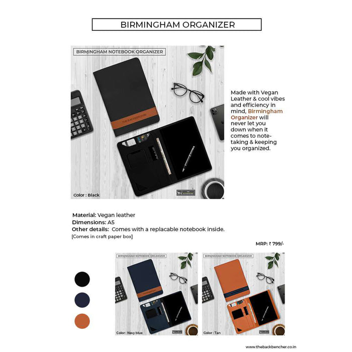 The Back Bencher - Birmingham Notebook Organizer