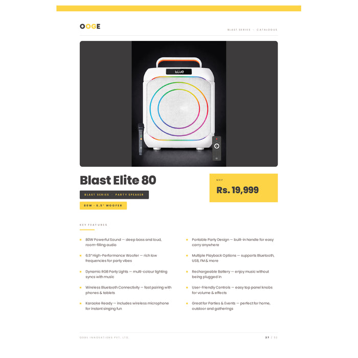 OOGE - Blast  Elite 80