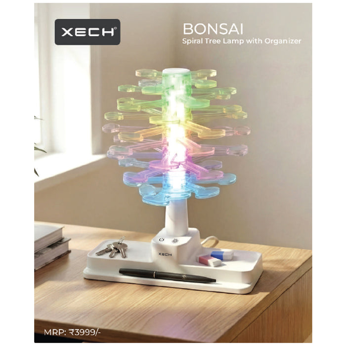 Xech - Bonsai Spiral Tree Lamp With Organizer