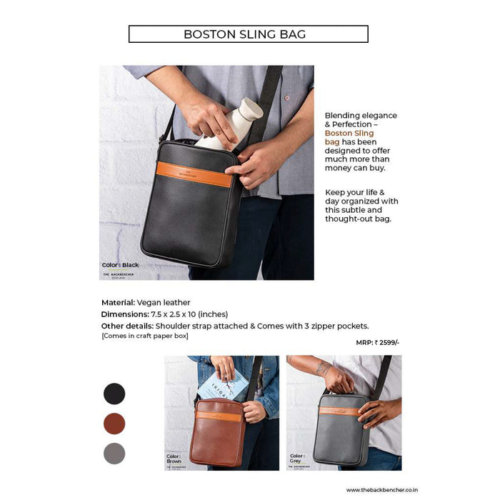 The Back Bencher - Boston Unisex Sling Bag