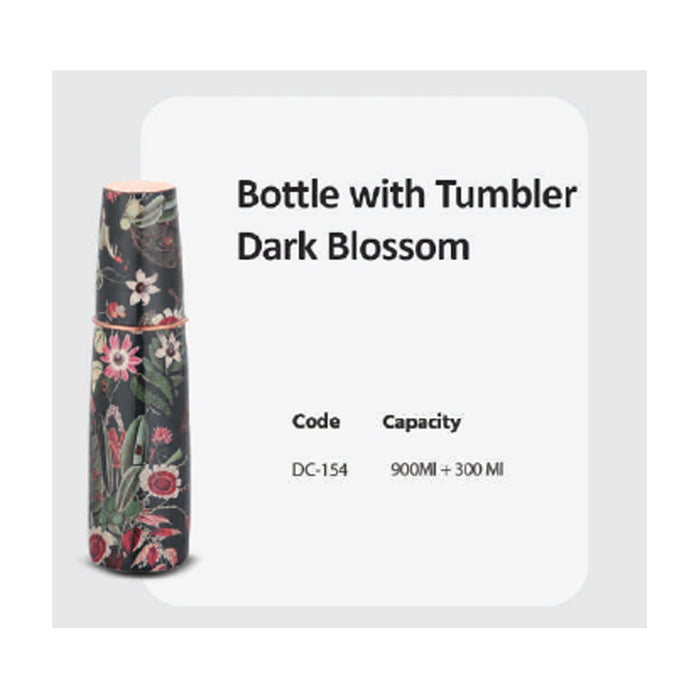 Bottle With Tumbler Dark Blossom   DC- 154