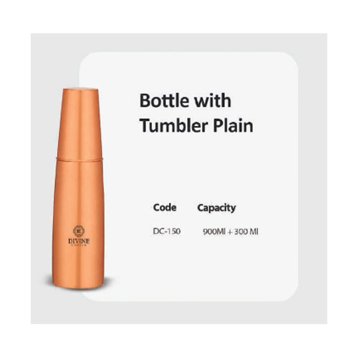 Bottle With Tumbler Plain  DC- 150