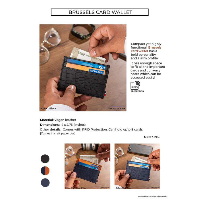 The Back Bencher - Brussels Card Wallet