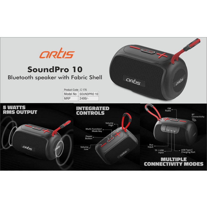Ortis Soundpro 10 Bluetooth speaker with Fabric Shell  - C 176