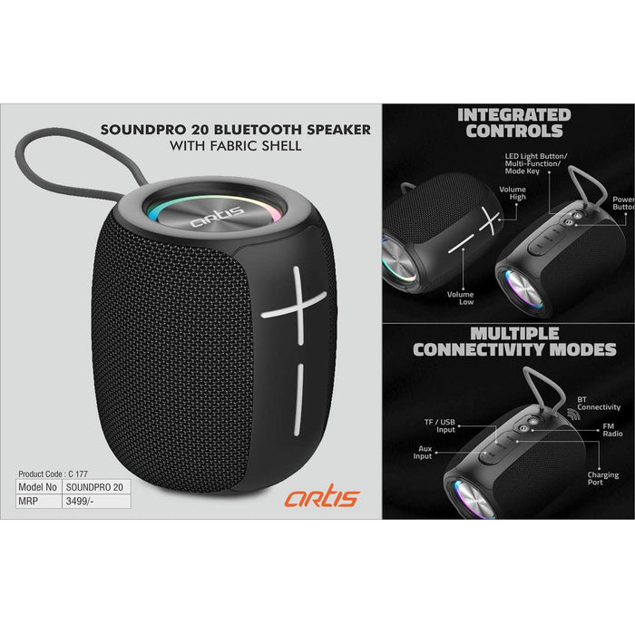 Ortis Soundpro 20 Bluetooth speaker with Fabric Shell- C 177