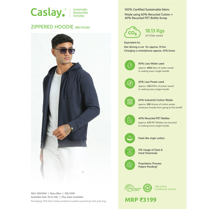 Caslay Zippered Hoodie