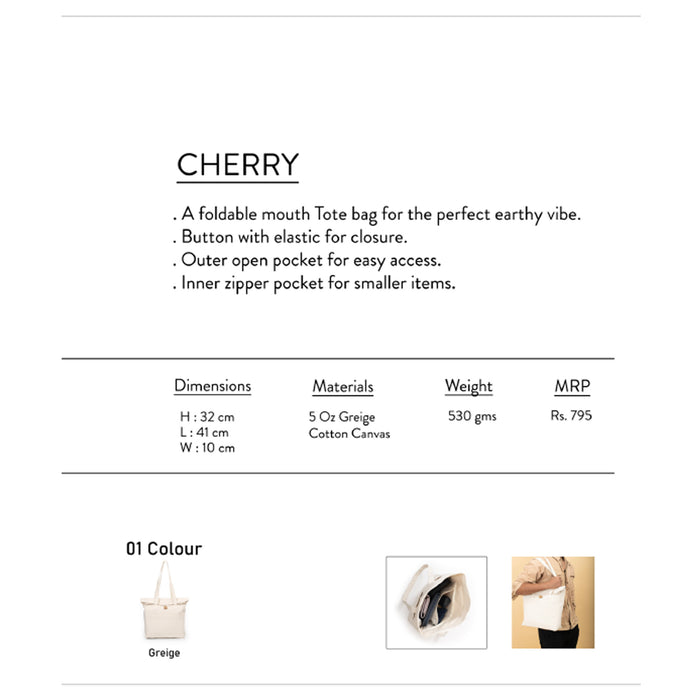 Oblique-Cherry Carry Bag