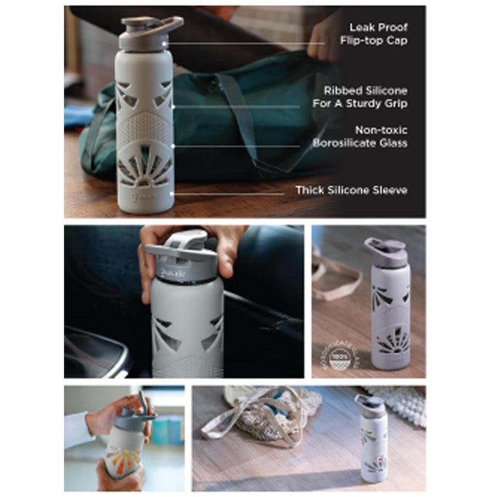 GLASAFE - CLEAR GRIP - GLASS BOTTLE