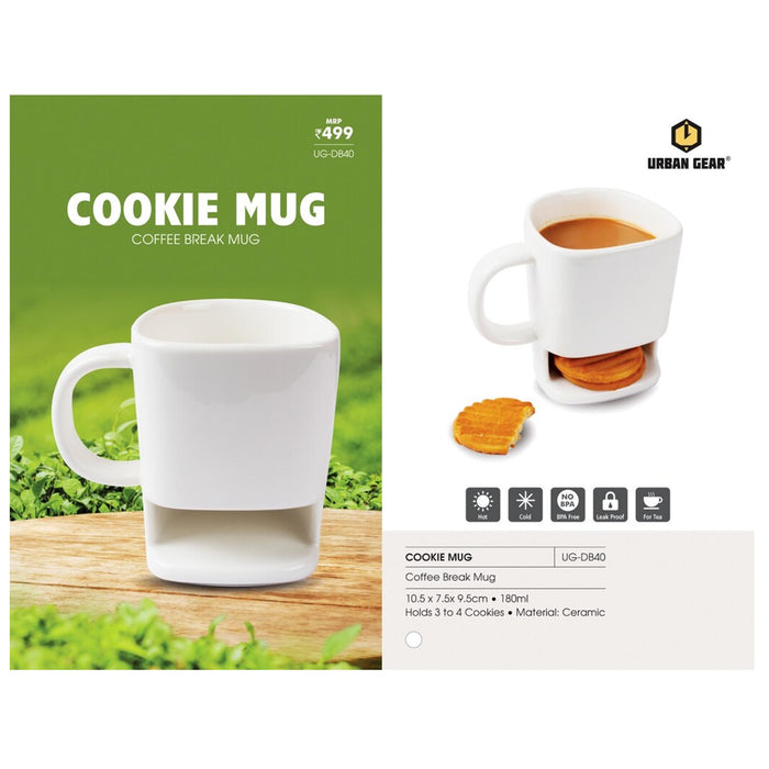 URBAN GEAR - Cookir Mug - Ceramic Biscuit Mug - UG-DB40