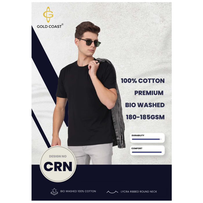 Gold Coast Cotton Biowash Round Neck - CRN