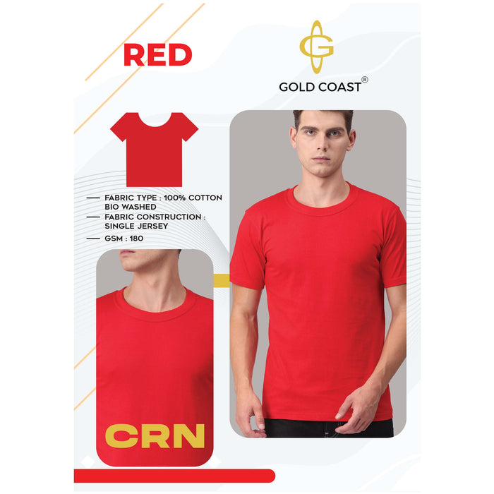 Gold Coast Cotton Biowash Round Neck - CRN