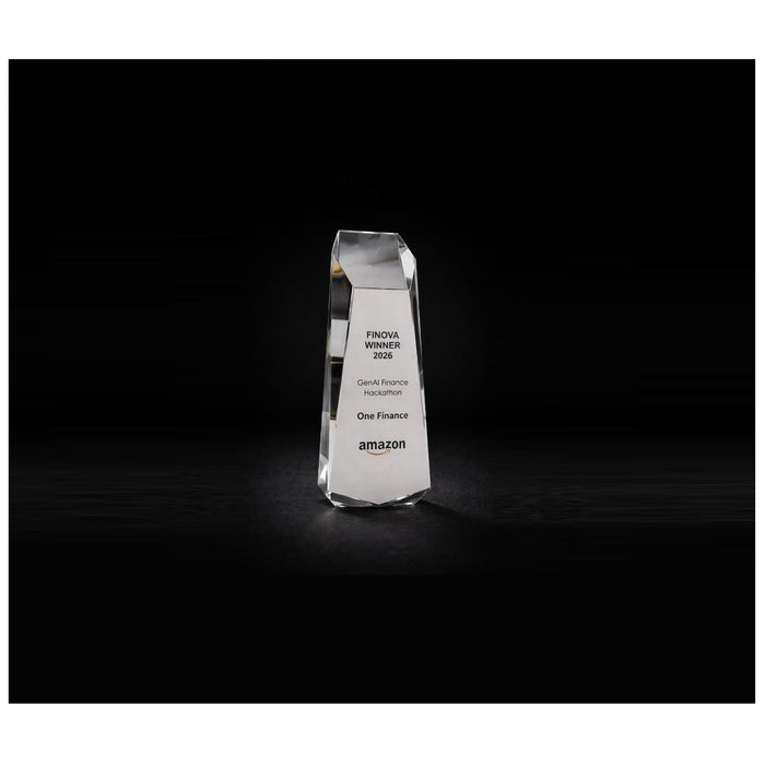 Crystal Trophy- CRT 4       Inch 9
