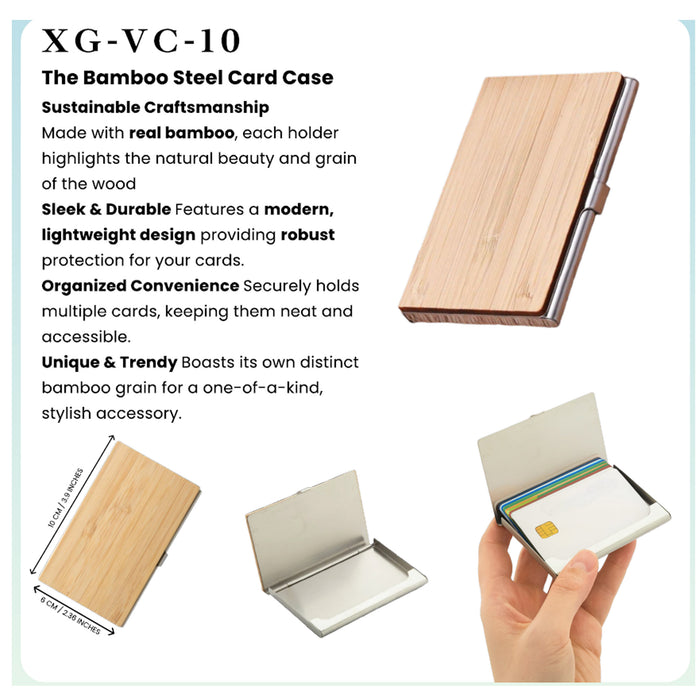 The Bamboo Steel Card Case  XG - VC - 10