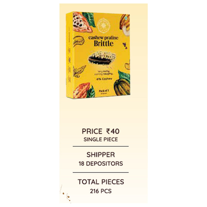 Cacao Springs - Cashew Praline Brittle Single Piece
