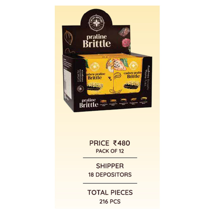 Cacao Springs - Cashew Praline Brittle Pack Of 12