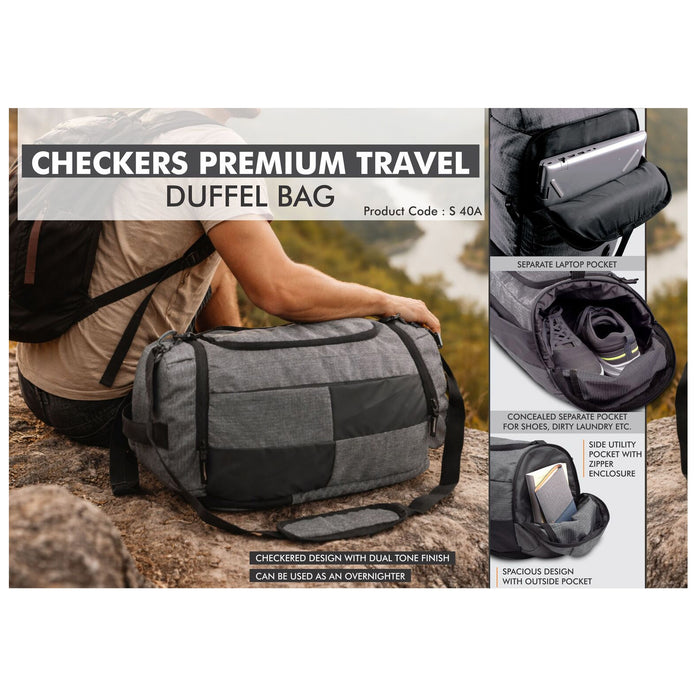 Power Plus - Checkers Premium Travel Duffel Bag S 40A