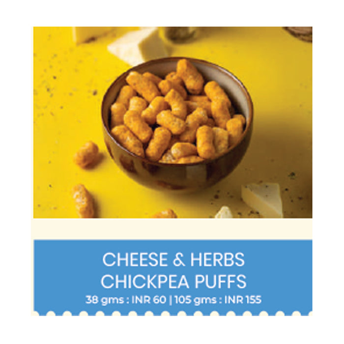 Snackible - Cheese & Herbs Chickpea Puffs