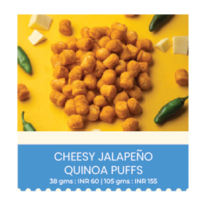 Snackible - Cheesy Jalapeno Quinoa Puffs