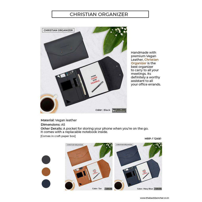 The Back Bencher - Christian Notebook Organizer