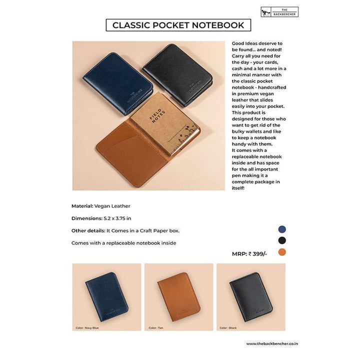 The Back Bencher - Classic Pocket Notebook