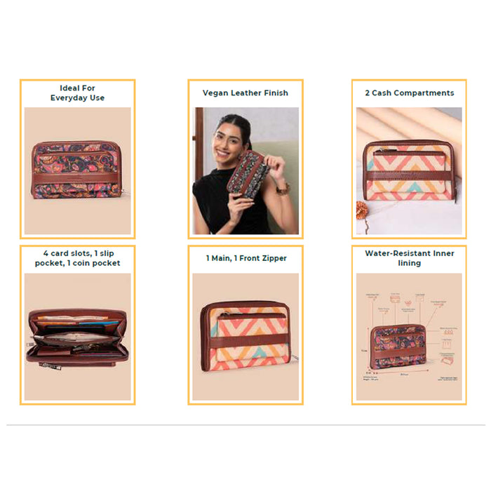 Zouk- Classic Zipper Wallet