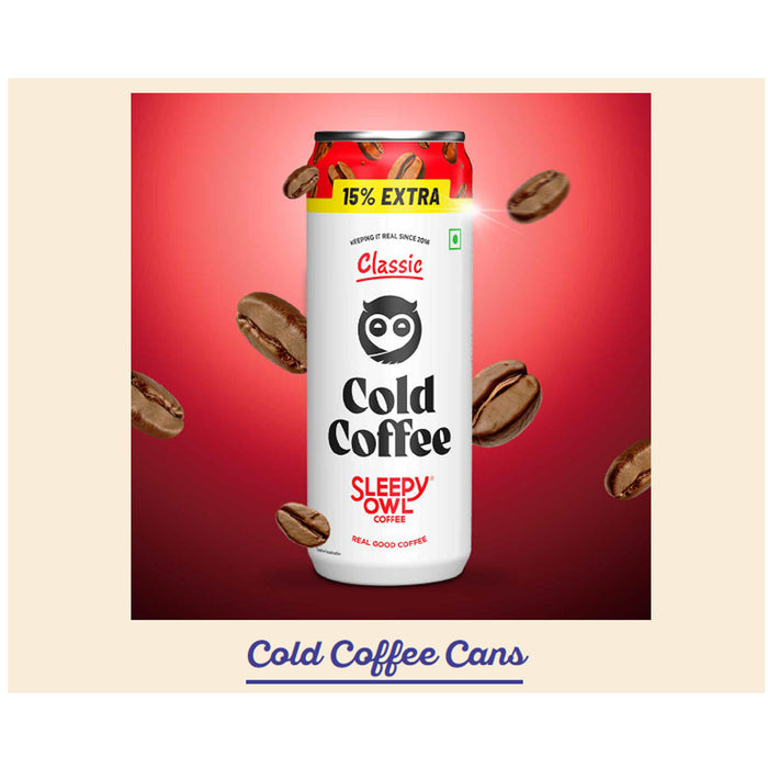 Sleepy Owl - Cold Coffee Cans