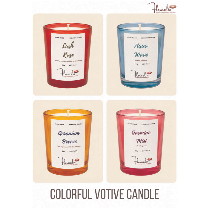 Floraelix - Colourful Votive Candle   JSFC094