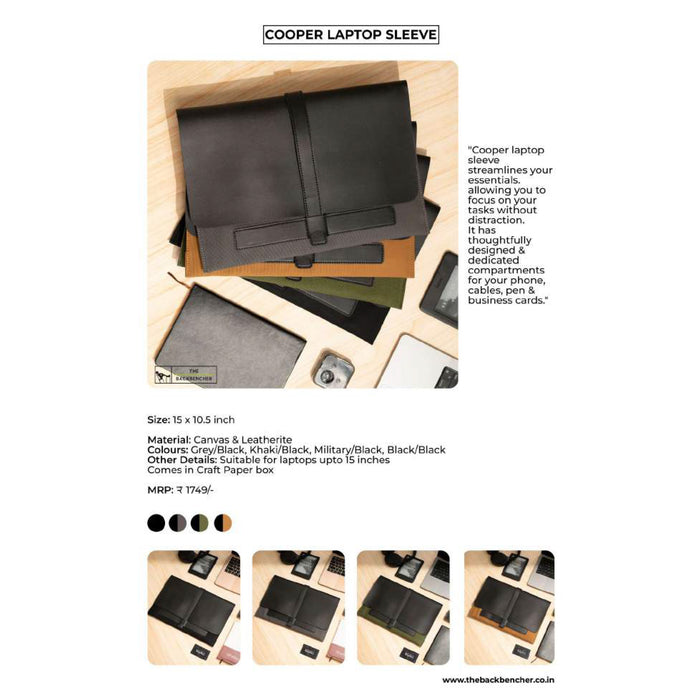 The Back Bencher - Cooper Laptop Sleeve