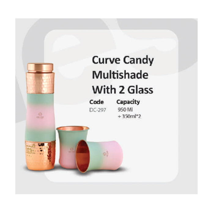 Curve Candy Multishade  Bottle With 2 Glass   DC-297