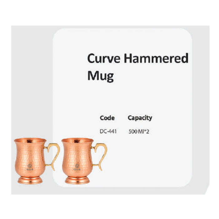 Curve  Hammered Mug  DC-441