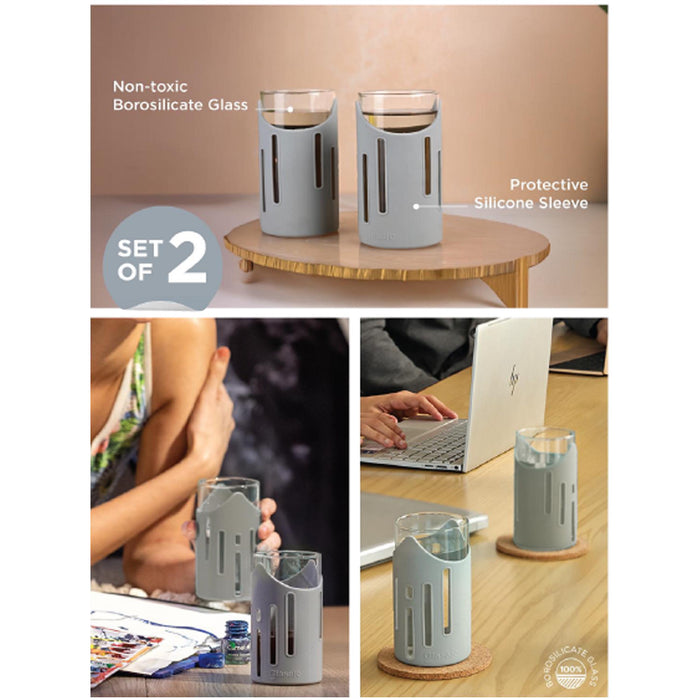 GLASAFE - DRINK 'N' SIP - GLASS BOTTLE