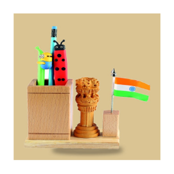 Wooden Pen Stand India Special - DW 1001 F