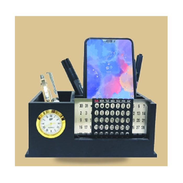 Black Wooden Pen Stand - DW  2750