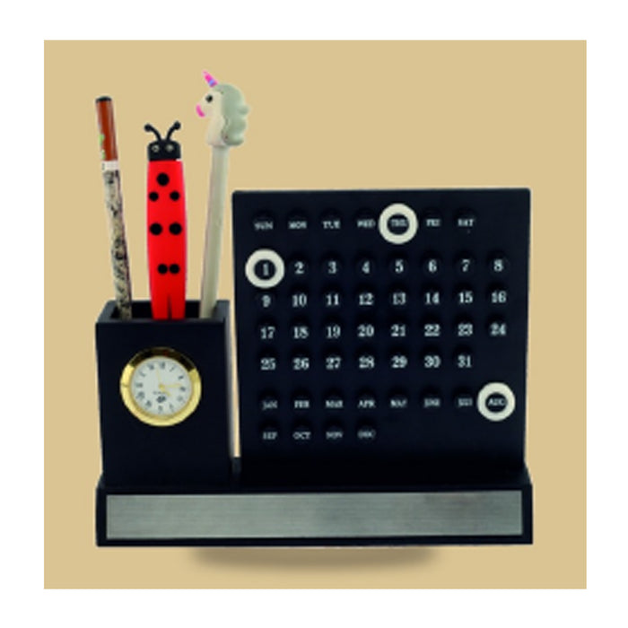 Black Wooden Pen Stand - DW  5001