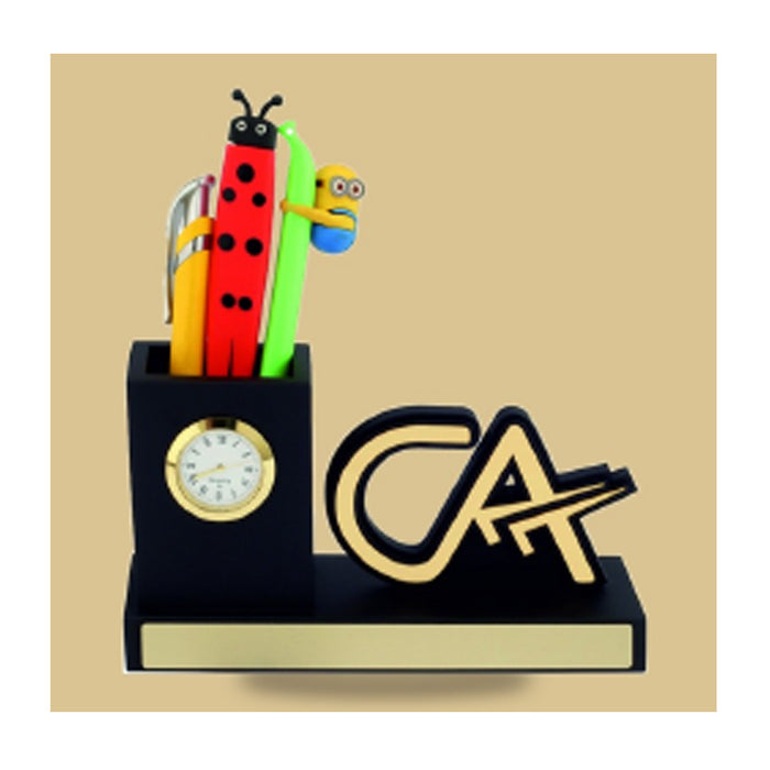 Black Wooden Pen Stand - DW  5035 CA