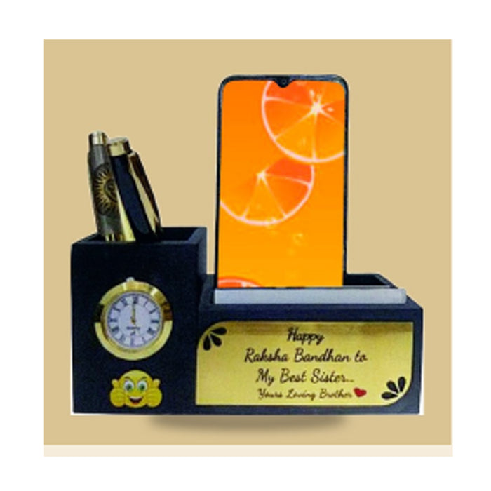 Black Wooden Pen Stand - DW 6008