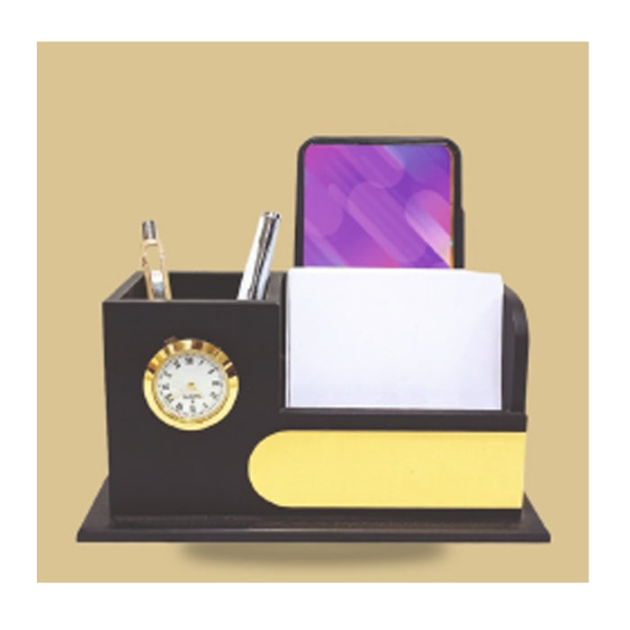 Black Wooden Pen Stand - DW 6018